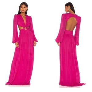 Patbo cut out maxi dress pink